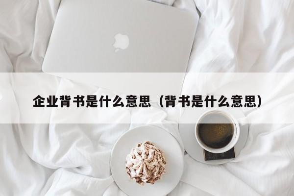 企业背书是什么意思（背书是什么意思）