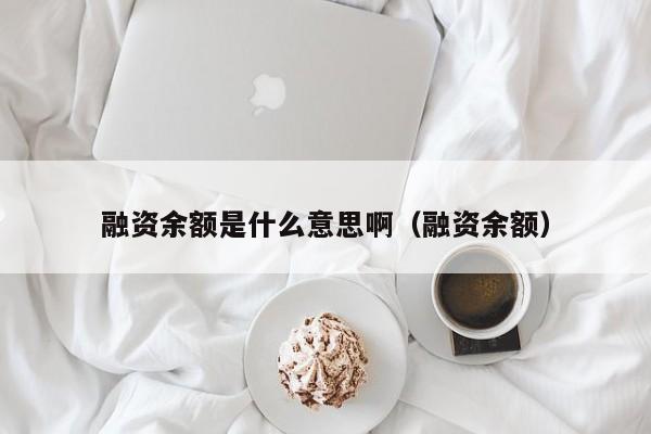 融资余额是什么意思啊（融资余额）